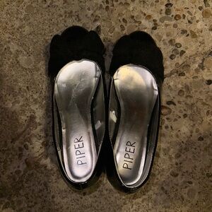 Piper Kids Black Formal Heels